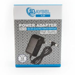 آداپتور 12 ولت 2 آمپر بایبل مدل BAYBEL A-84 دو فیش