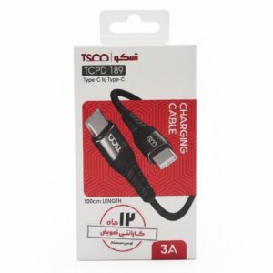 کابل شارژ Type-C به Type-C تسکو مدل TCPD 189